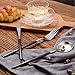 Stainless Steel Flatware Set, Morgiana 4-Piece Flatware Cutlery Set Including Fork Spoons Knife Tableware for Home,Hotel,Restaurant (Black+Silver 1)