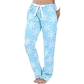 PajamaMania Women's Cotton Flannel Pajama PJ Pants with Pockets