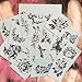 DaLin Sexy Floral Temporary Tattoos Black Flowers Fake Tattoos for Women Men 24Pcs Collection - Individual Styles Available