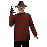 Men's Freddy Sweater Nightmare On Elm St Long Sleeve Striped Knitted Jumper Sweater Halloween Costume