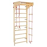 OOOK Swedish Ladder, 4 in 1 Wooden IndoorJungle Gym