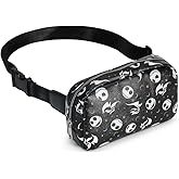 Womens Disney Jack Skellington Belt Bag Crossbody Fanny Pack Waist Bag