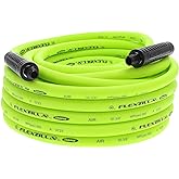 Flexzilla Air Hose, 3/8 in. x 50 ft., 1/4 in. MNPT Fittings, Heavy Duty, Lightweight, Hybrid, ZillaGreen - HFZ3850YW2