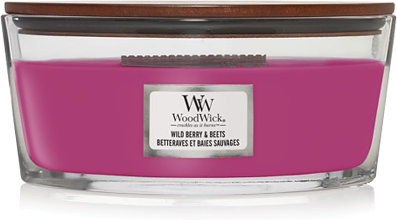 WoodWick Ellipse Candle Hearthwick Flame Wild Berry & Beets 50 Hour Burn