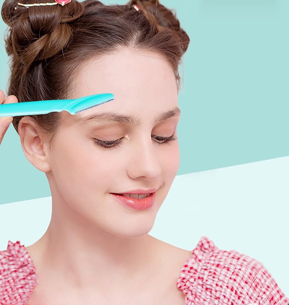 12 Pcs Eyebrow Razors Precision Sharpness for Trimming and Shaping