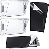 2 Pack Wide Adjustable Vent Deflectors, with 4 Magnetic Vent Covers, Magnetic Vent Diverter Air Ventilation Accessories Set for Home Sidewall Ceiling Registers and Vents (10-16 Inch)