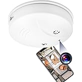 Hidden Camera Detector Smoke Detector HD 1080P WiFi Home Security Wireless Nanny Cam with Motion Detection/Night Vision, No A