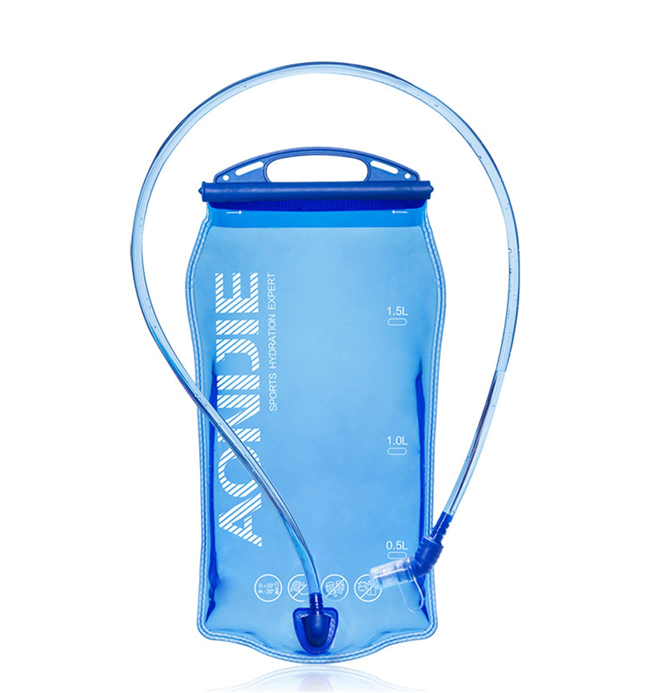 SANIQUEEN.G 1L 1.5L 2L Water Bladder Leakproof Water Reservoir Hydration Pack Replacement Cycling Running Hiking Camping Hydration Bladder (1.5L / 50oz)