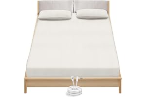 CUAZCCS Grounding Sheets King Size - Organic Cotton and Silver Fiber, Grounding Fitted Sheet Wellness Sleep Off White