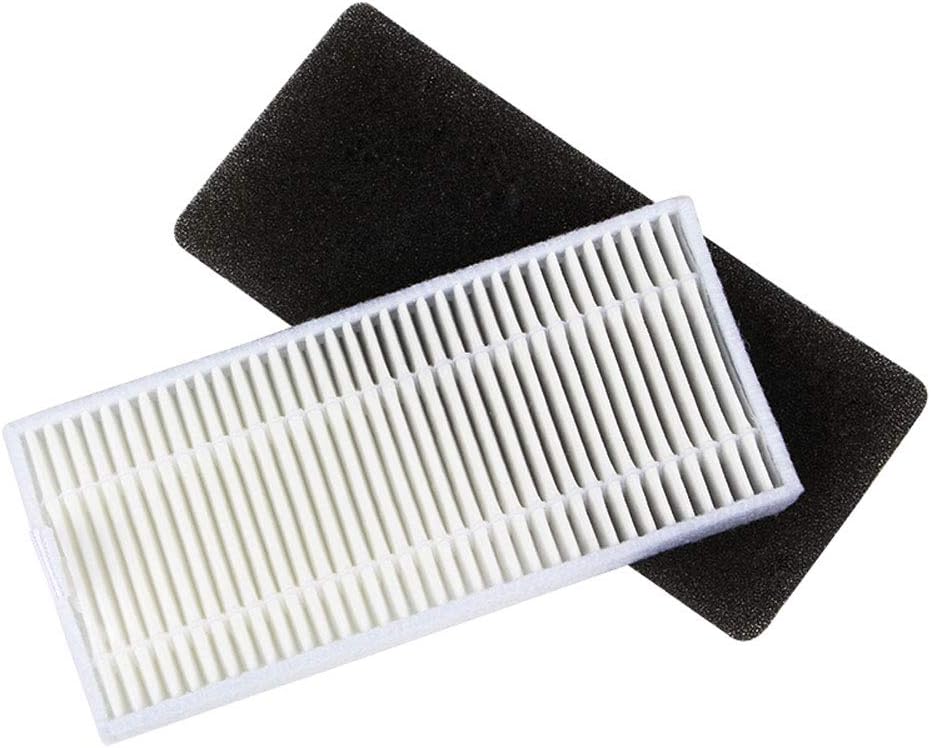 Theresa Hay Accessories Kit for Ecovacs Deebot N79S N79 Robotic Vacuum Cleaner Filters, Side Brushes, Main Brush … (2+1+10+10) -