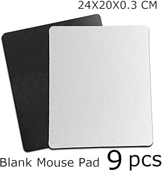 9 PCS Blank Mouse Pad for Sublimation Transfer Heat Press