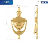 XFORT Traditional Door Knocker Polished Brass Victorian Urn Front Door Knocker view 6