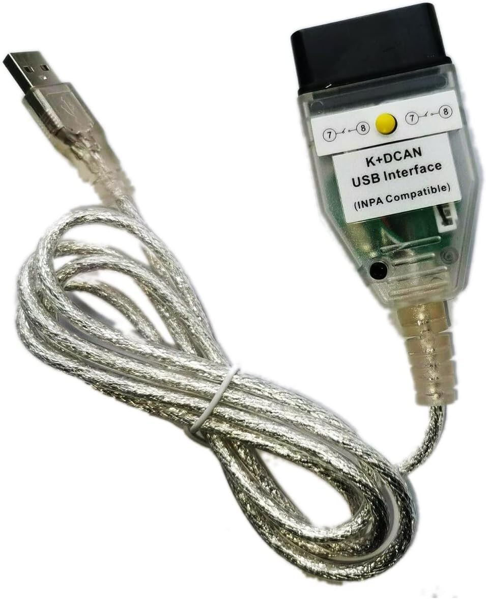 Cavo Diagnosi Bmw 1998-2020 Cavo Interfaccia K+DCAN BMW Compatibile Con INPA/Ediabas - Per Diagnosi E Programmazione Auto BMW (1998-2020) Cavo Programmazione BMW