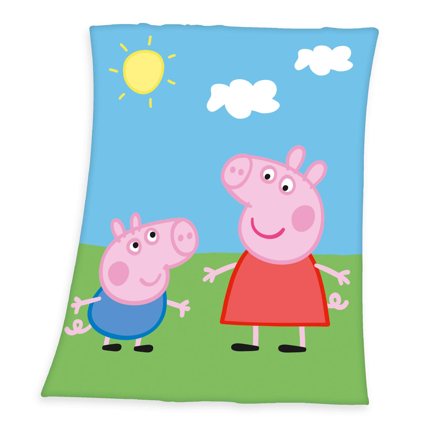 Herding Fleece Blanket Peppa Pig, 130 x 160 cm, Polyester/Fleece