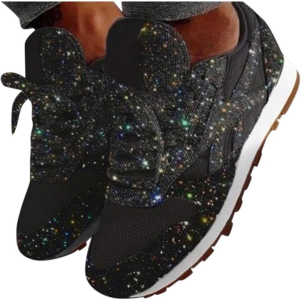 blinged out gym shoes
