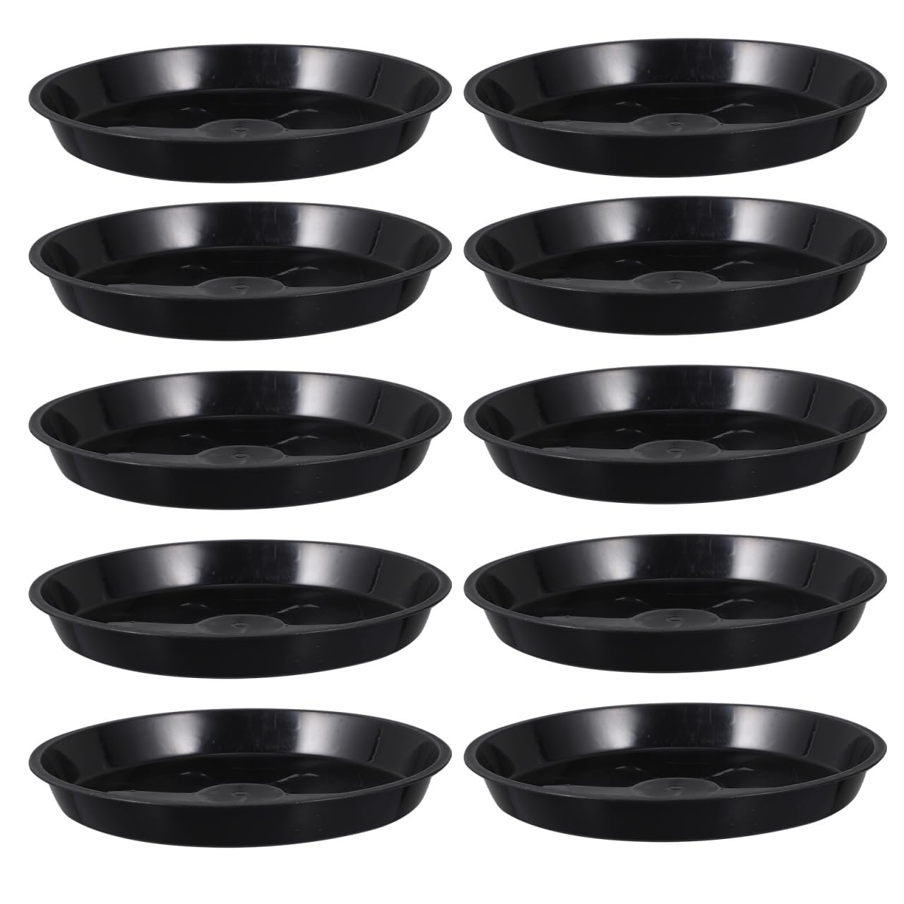 Happyyami 10pcs Plastic Bonsai Trays Planter Bottom Saucers Flowerpot Pallets for Indoor Outdoor Garden Use