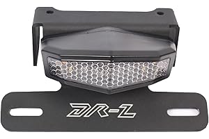 FTQYZDP Tail Tidy Kit for DRZ400 DRZ400S DRZ400SM DRZ400E 2000-2024 2025. Fender Eliminator Kit equipped License Plate Holder and Integrated LED Tail Light, Brake & Turn Signals (Smoke)