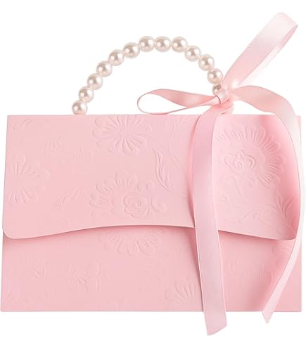 12 Stück Rosa PU Leder Geschenkboxen Mit Griff – 13x7x8 Cm Für Süßigkeiten & Kleinigkeiten