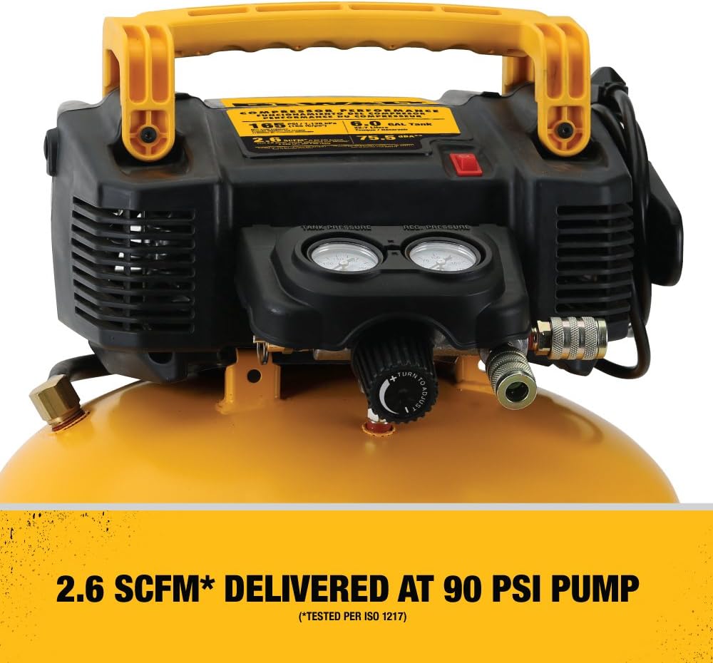 DEWALT Pancake Air Compressor, 6 Gallon, 165 PSI (DWFP55126) eBay