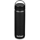 Klean Kanteen Wide Mouth Single Wall Stainless Steel Water Bottle (w/Wide Loop Cap) - 27oz - Black