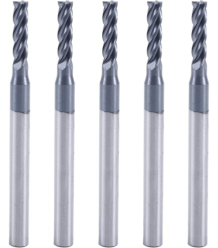 HARFINGTON Carbide Square End Mill – 3/8" Cut, 4 Flute, TiAlN