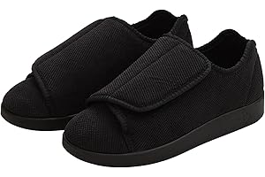 Women’s Double-Extra Wide Easy Closure Slipper for Seniors