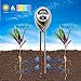 Soil pH Test,3-in-1 Soil ph Meter Test Kits Gardening Tools with Ph Acidity Light Moisture Meter,Plant Care Soil Tester for Lawn, Garden,Farm,Home,Office-Indoor/Outdoor(No Battery needed)-Silverthumb 2