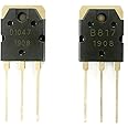 Todiys New 2Pair for 2Pcs D1047 2SD1047 2SD1047E + 2Pcs B817 2SB817 2SB817E to-3P Silicon NPN Power Transistors D1047E + B817E