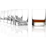Stölzle LausitzNew York Bar 14.25 Oz Double Old-Fashioned Glass (Set of 6) - Crystal Whiskey Glasses with Heavy Base for Scotch & Bourbon, Elegant Design - Dishwasher Safe, Made in Germany
