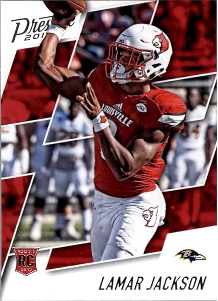 lamar jackson rookie jersey card