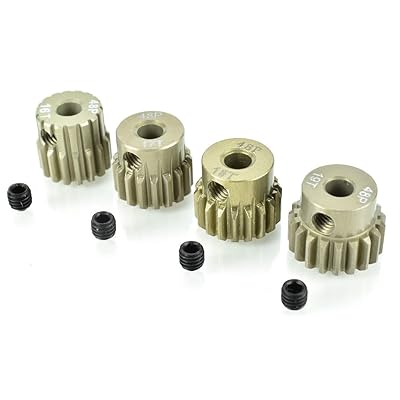 Apex RC Products 48 Pitch 16T 17T 18T 19T Aluminum Pinion Gear Set #9750