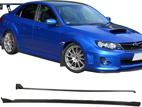 Fit 08 14 Subaru Impreza Wrx Sti S6 Style Side Skirts 2pc Pu Amazon Amazon Co Uk Car Motorbike