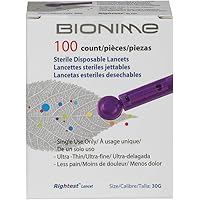 Bionime GL300 Sterile Lancets for Home Use (Pack of 100)