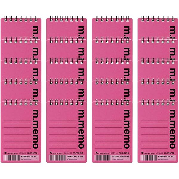 Maruman M.Memo Mini Notepad (N595A-33), Narrow Ruled, Twin Ring