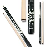 Action BW15 Black and White Pool Cue