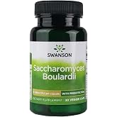 Swanson Saccharomyces Boulardii 5 Billion CFU, 30 Veg Capsules | Nourishes the Intestines, Promotes Gastrointestinal Stability and Supports the Immune System, Vegetarian and Non-GMO