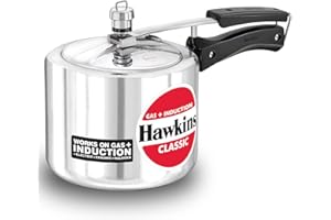 HAWKINS 3 Litre Classic Pressure Cooker, Induction Inner Lid Cooker, Tall Design Pan Cooker, Best Cooker, Silver (ICL3T)