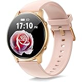Smart Watches for Women/Men Fitness: 1.28 Inch Full Touch Screen, Activity Tracker Watch Compatible with iOS/Android, IP68 Wa
