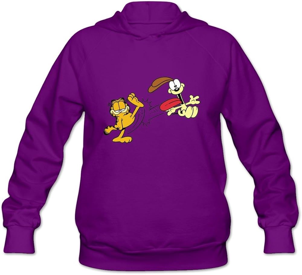 StaBe Women's Garfield Logo Hot Topic Hoodies Sweatshirt White