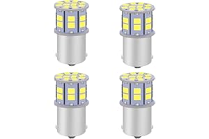 LEDYOTRY 1156 LED Bulb, Super Bright 7506 BA15S P21W 1141 LED Replacement Bulbs for Backup Reverse Light, Tail Brake DRL Parking Light, White (Pack of 4)