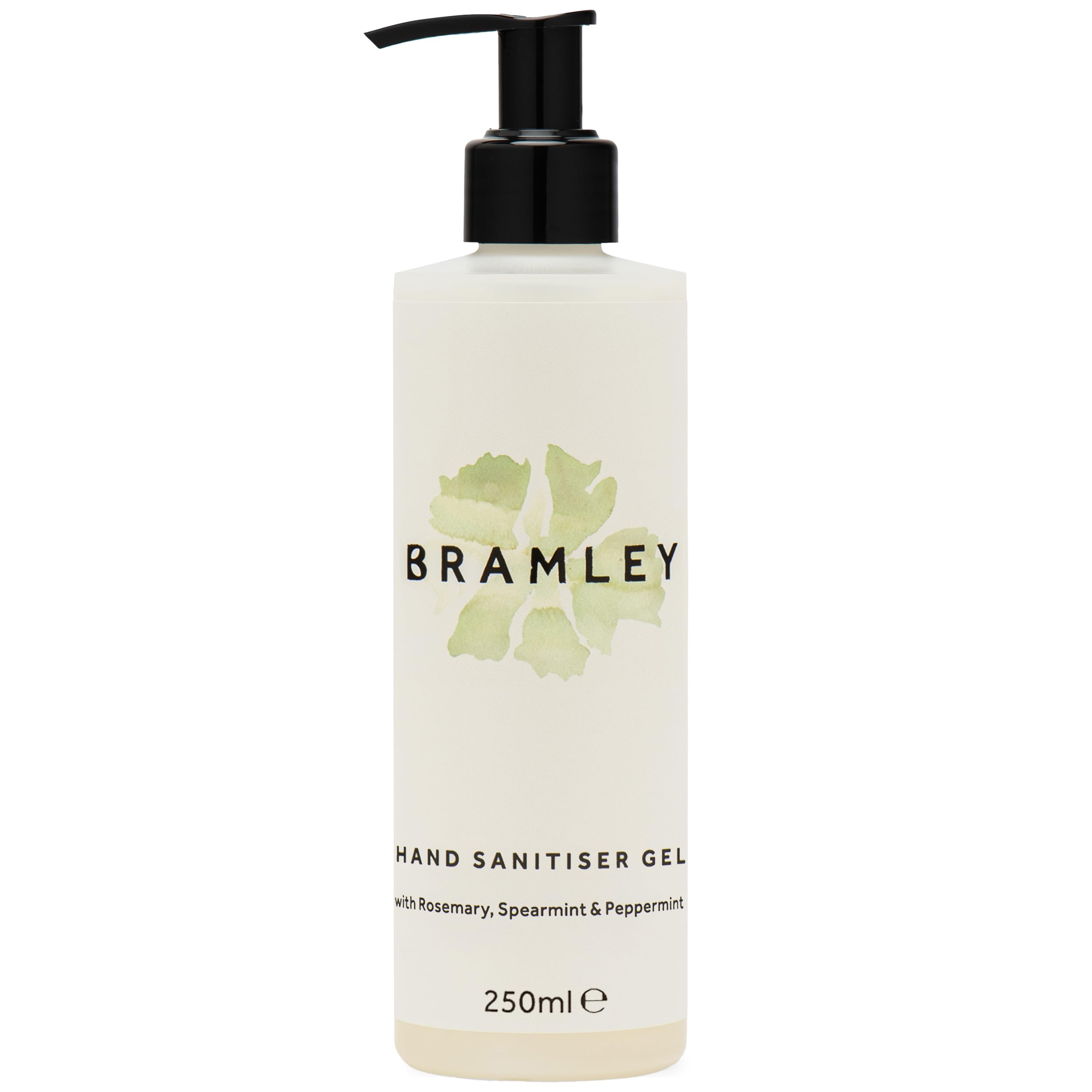 Bramley Hand Sanitiser Gel (250ml), Antibacterial Hand Gel with 62% Alcohol, Scented with Rosemary, Spearmint & Peppermint, 100% Natural Fragrance & Fast Absorbing