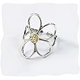 Flower Ring, Vintage Daisy Ring for Women, Adjustable April Birth Flower Ring Jewelry Gift