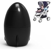 TUWEIPAIKE Rechargeable Stroller Rocker, 5 Speeds, 40-Min Timer, Black | Portable Vibrating Baby Soother, Gently Rockers Any Stroller, Pram, or Pushchair, Multiple Color Options