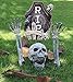 Scary Skull and Hands Skeleton, Realistic Skeleton Lawn Stakes Halloween Decorations Event Party Supplies, Halloween Graveyard Décor