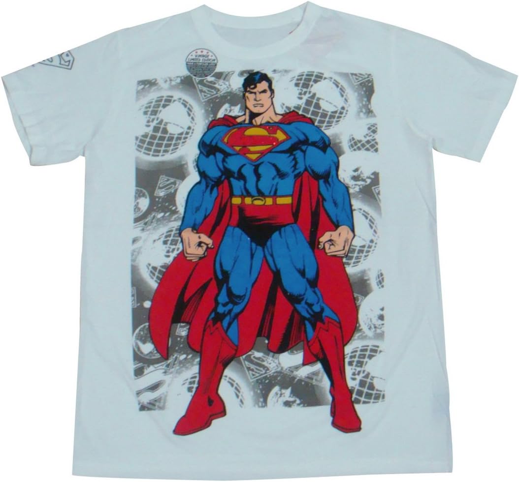 Superhero T-shirt man of steel comics cartoon / MM25 sz L