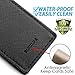 Money Clip, INJOYLIFE Genuine Leather Strong Magnetic Money Clip Front Pocket Wallet Minimalist Business Credit Card Holder for Mens (Black)
