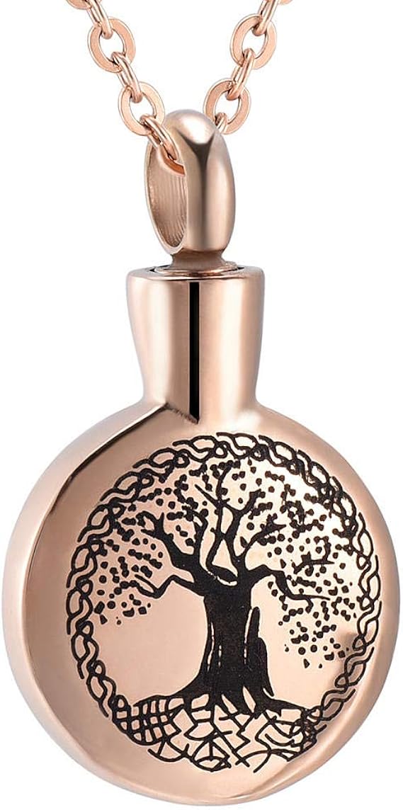 Ciondolo Collana Urna, Cenere In Vetro Memoriale