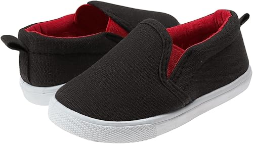 boys canvas slip on shoes