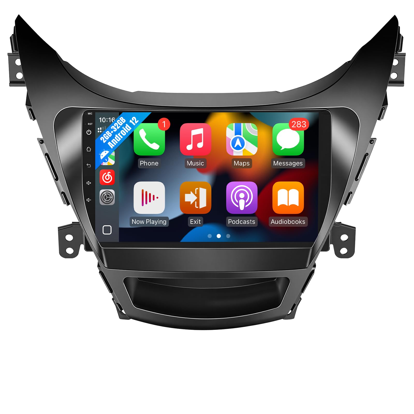 Photo 1 of Leadfan Car Radio for Hyundai Elantra 2011 2012 2013 Stereo Replacement with Wireless Carplay Android Auto 9 inch Touchscreen with Bluetooth GPS Navigation WiFi SWC FM Backup Camera MIC?2+32G?