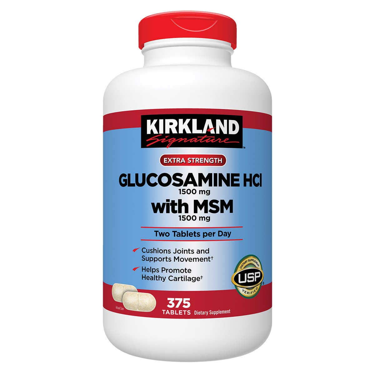 Mua Kirkland Signature Extra Strength Glucosamine HCI 1500mg, With MSM